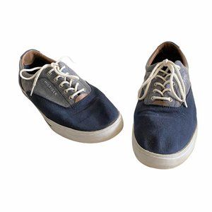 Tommy Hilfiger Men's Blue Gray Canvas Shoes